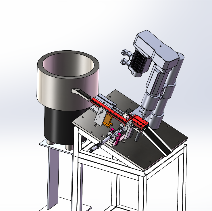 L型铁全自动攻丝机电路引脚攻丝（sw22可编辑+工程图）